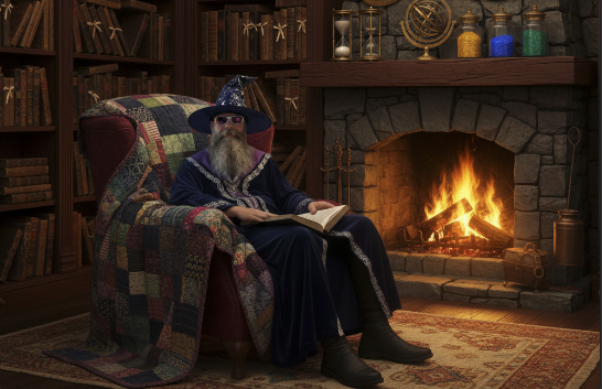 A portrait of the author.